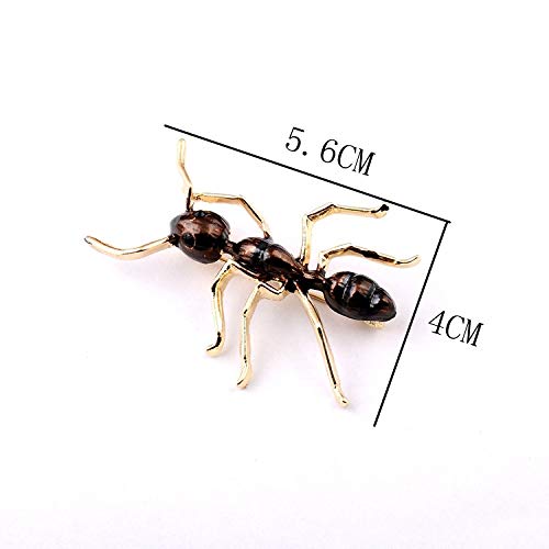 Size measurements for ant brooch