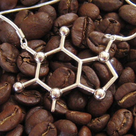 Caffeine Molecule Necklace - OddGifts.com