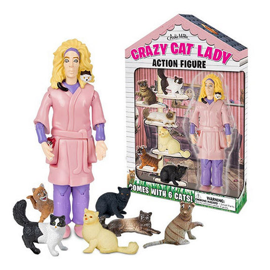 Crazy Cat Lady Figurine - OddGifts.com