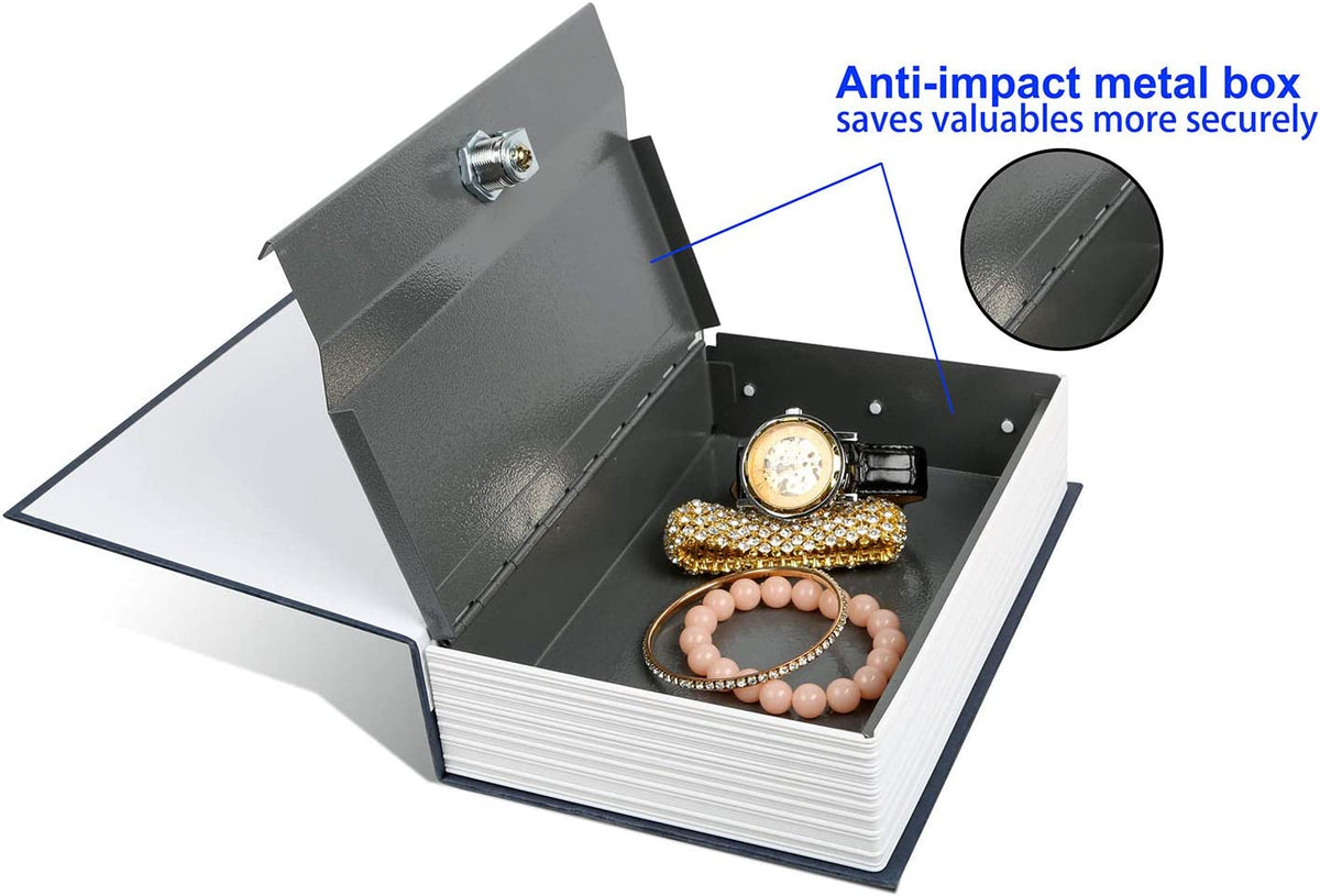 Book Safe Hide your valuables in plain sight with this clever book safe ...