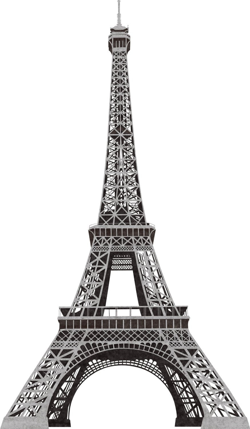 Eiffel Tower Giant Wall Decal - OddGifts.com