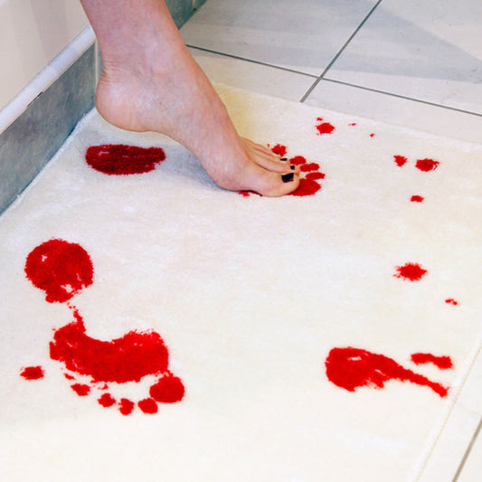 Bloody Footprints Mat - OddGifts.com