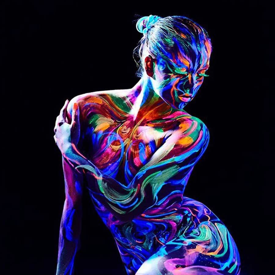 Glow Body Paint Stock Photos and Pictures - 9,670 Images