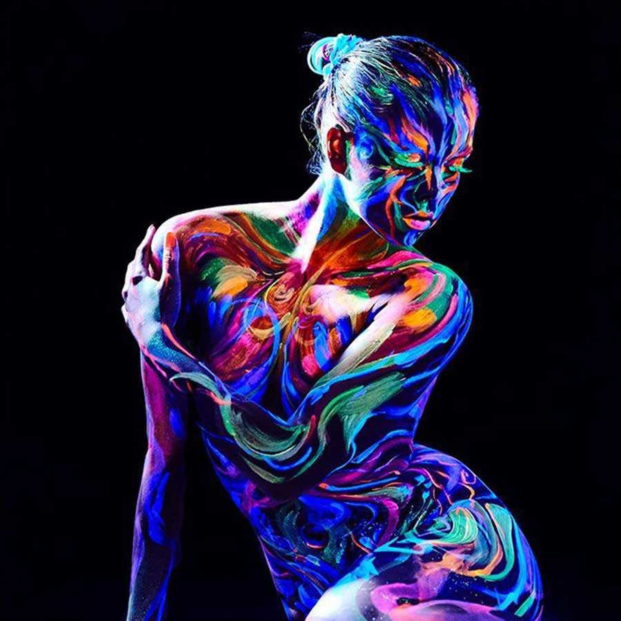 Glow In The Dark Body Paint - OddGifts.com