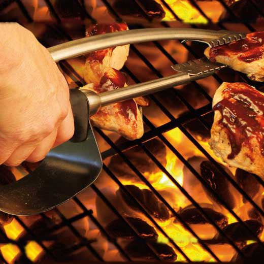 Heat Shield Protection Grilling Tongs - OddGifts.com