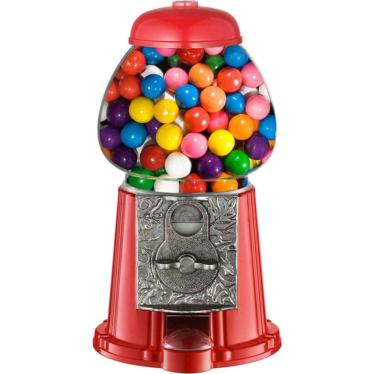 Retro red gumball dispensing machine