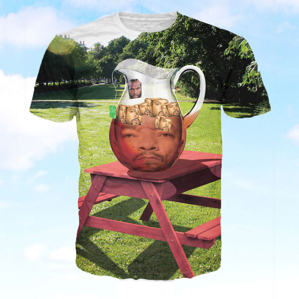 90s T Shirt, Ice Cube In Ice Tea With Mr. T - OddGifts.com