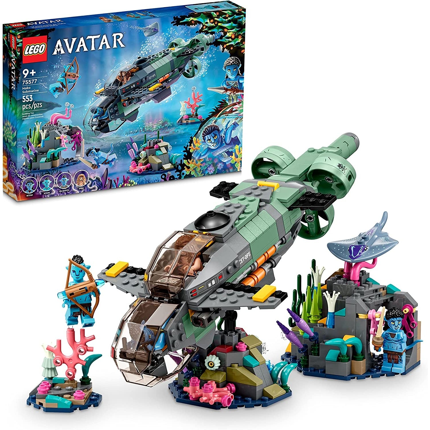 A Avatar: The Way of Water lego building set.