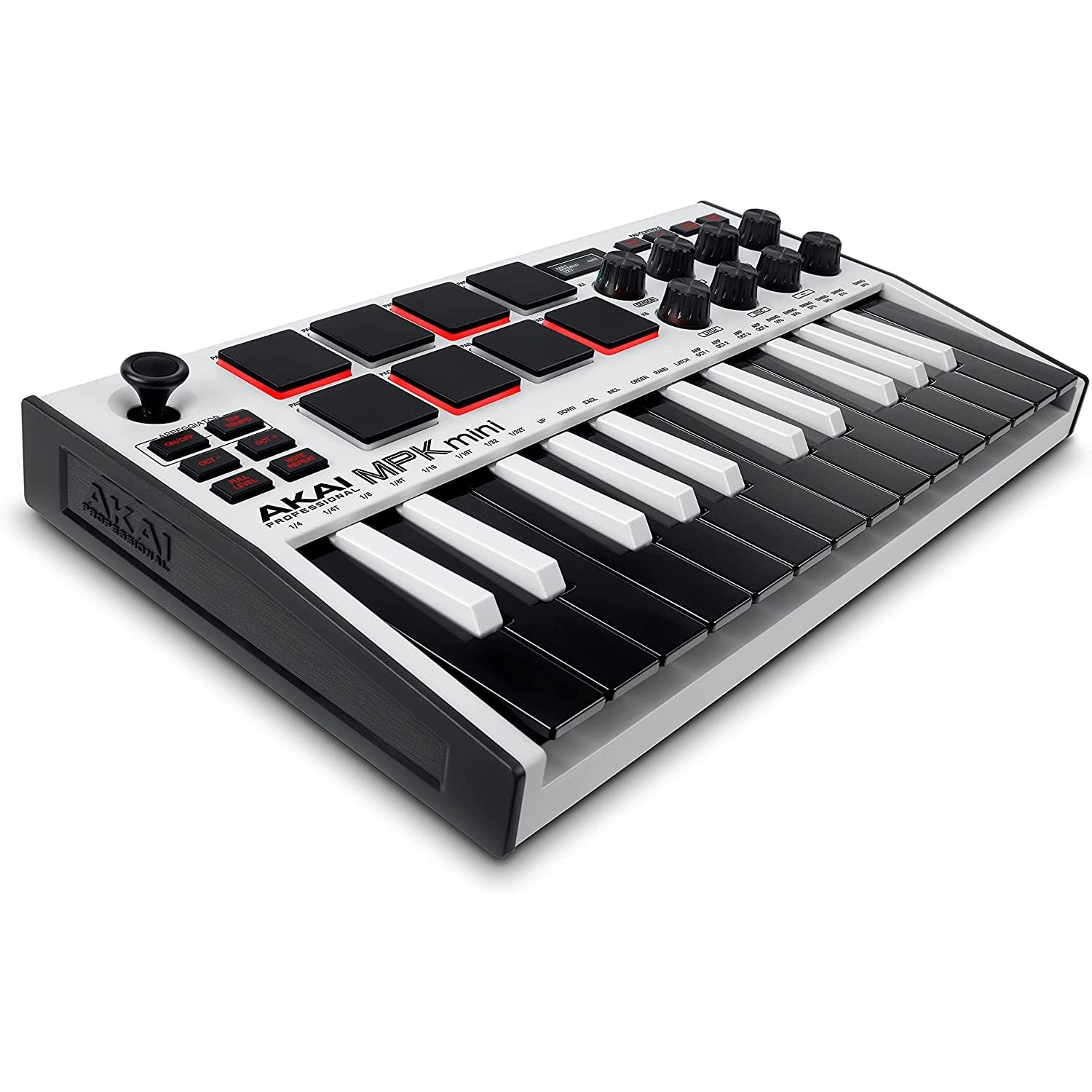 Compact MPK Mini MK3 MIDI keyboard controller with keys and beat pads