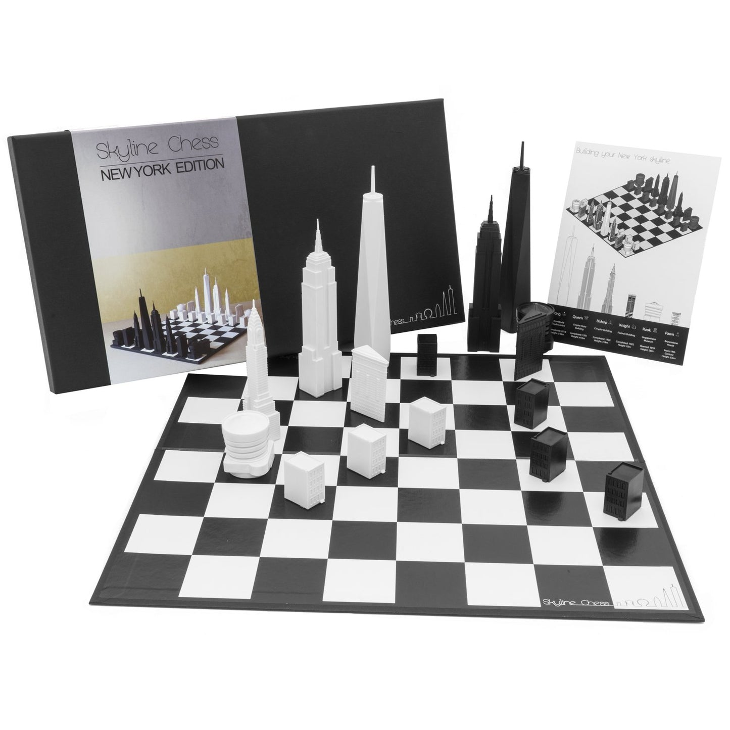 New York Buildings Chess Set - OddGifts.com