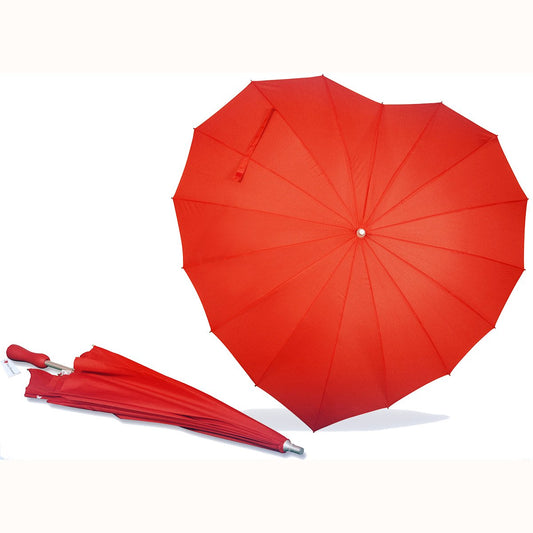 Red Heart Umbrella - OddGifts.com