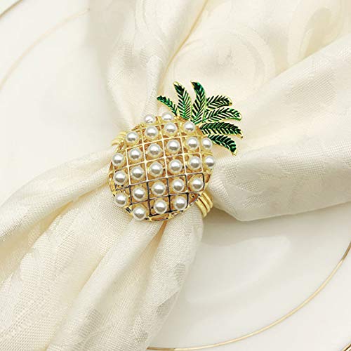 A napkin ring holder that looks like a pineapple