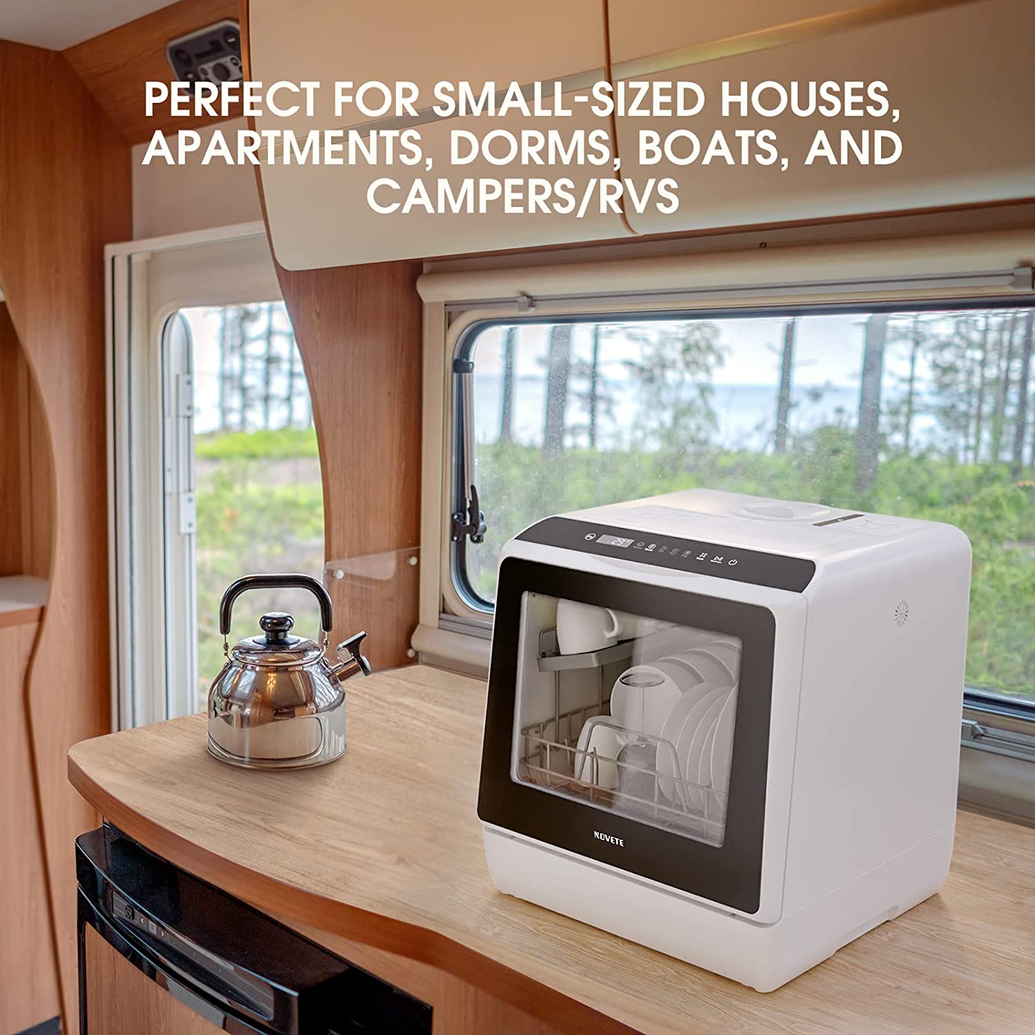 Portable Dishwasher Compact Countertop Dishwasher Table Dish