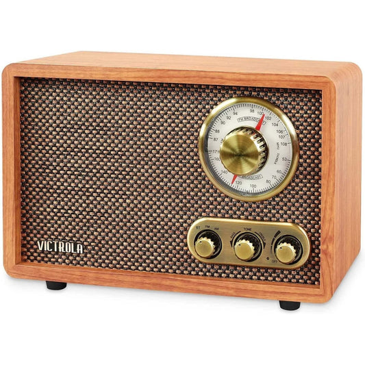 An old school retro style radio which has Bluetooth capability.